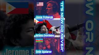 Jerome Evardome, Jason Frybergh & Emin Agalarov |  Voice Comparison – “It’s Now or Never”