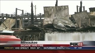 Milwaukee salvage yard fire
