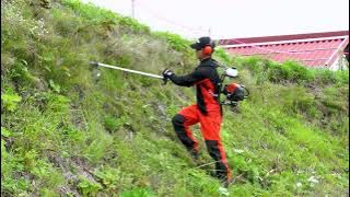 The ECHO RM-3380 backpack brushcutter, available in Asia.