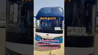 waraich Express yutong buses Karachi to Mansehra karachi bus terminal