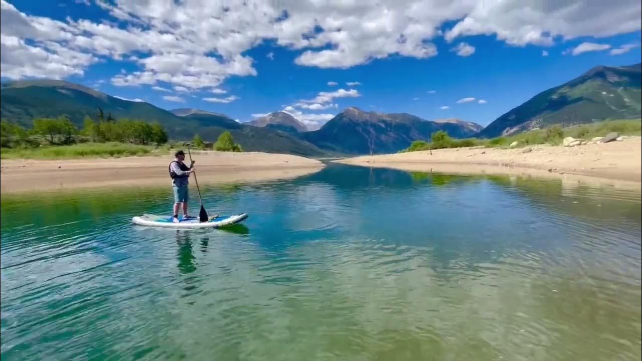 Best paddling in the US. SUP Paddleboarding the glacial lakes near Twin Lakes, Colorado YouTube