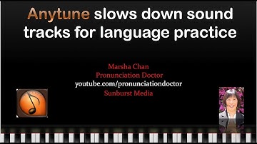 Anytune for language practice