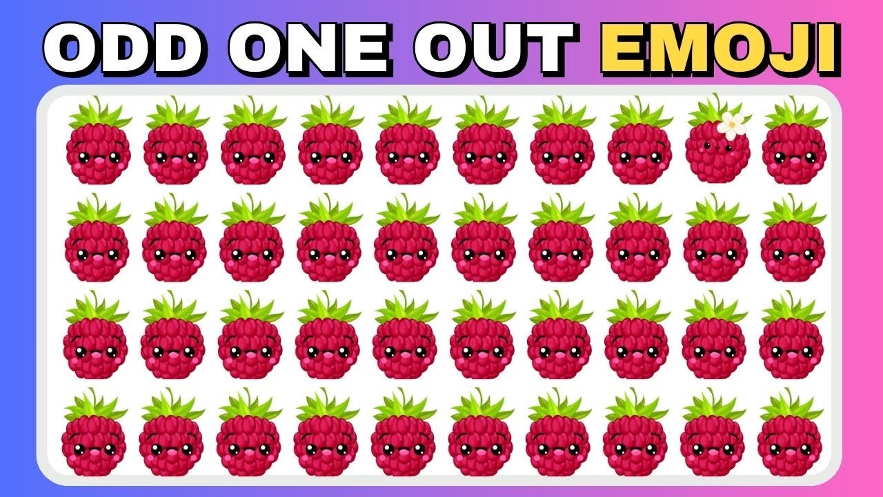 Odd One Out Emoji Quiz by Quiz4 Universe | Which Fruit Doesn’t Belong? 🍓🥑🍌