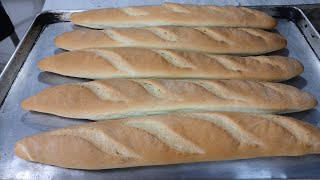 Pan canilla, pan salado, receta facil.