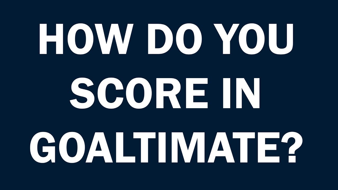 USA Goaltimate Rules How do You Score in Goaltimate YouTube