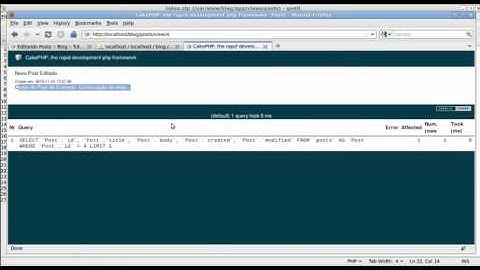 Construindo um Blog utilizando o Framework CakePHP - Tutorial do Cookbook - Parte 3