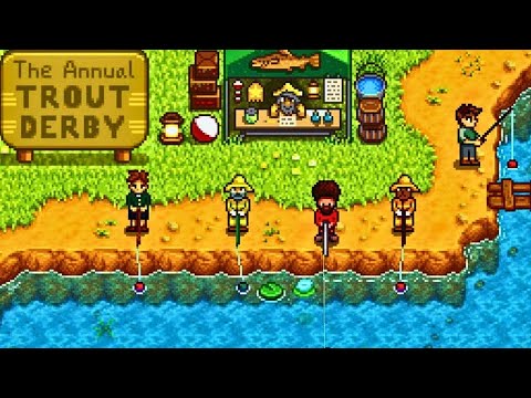 Stardew Valley 1.6 Update Gameplay! The New Summer Trout Derby!