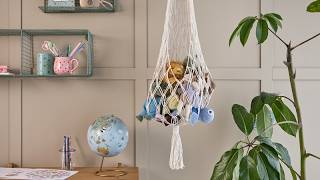Make a macramé teddy hammock - DIY by Søstrene Grene