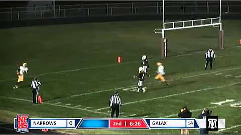 Narrows #12 Cole Blaker 36yd QB Scramble TD