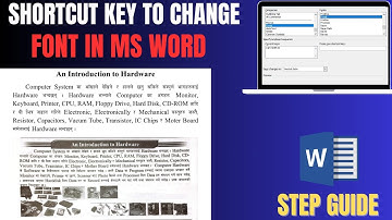 Shortcut keys to change fonts in MS Word || How to Change font from Keyboard in MS Word