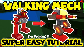 ‼️ WALKING MECH EASY TUTORIAL ‼️ Simple but Effective Mechanics in Roblox Build a Boat by HawkesDad