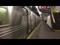 MTA NYCT IND 8th Av: A Manhattan Bound R46 (A) Train Enters 181 Street