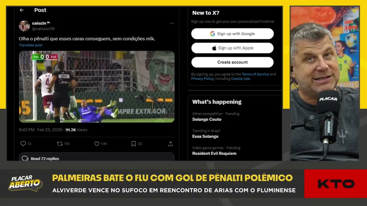 ARBITRAGEM PREJUDICOU O FLUMINENSE NO JOGO CONTRA O PALMEIRAS? | Corte do Placar Aberto