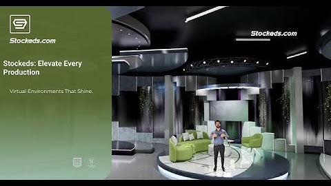 Talkshow R5QS | Unreal Engine Corporate Virtual Set | Integrated With Aximmetry