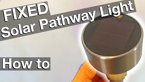Fixing a solar pathway light EASY (How to DIY)