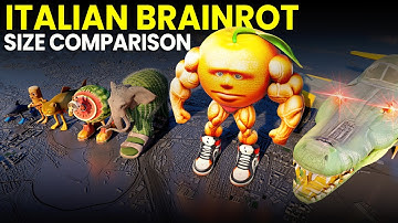 Italian Brainrot Meme Size Comparison | TRALALERO TRALALA Vs BOMBARDINO CROCODILO