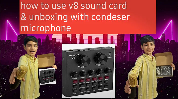 how to use V8 sound card with bm-800 mic 🎙️