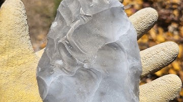 Bifacing Georgetown flint take one.