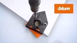 Drilling template for hinges | Blum