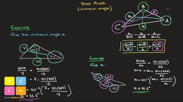 Sine Rule for Unknown Angles - How and When to Use It - Formula and Examples