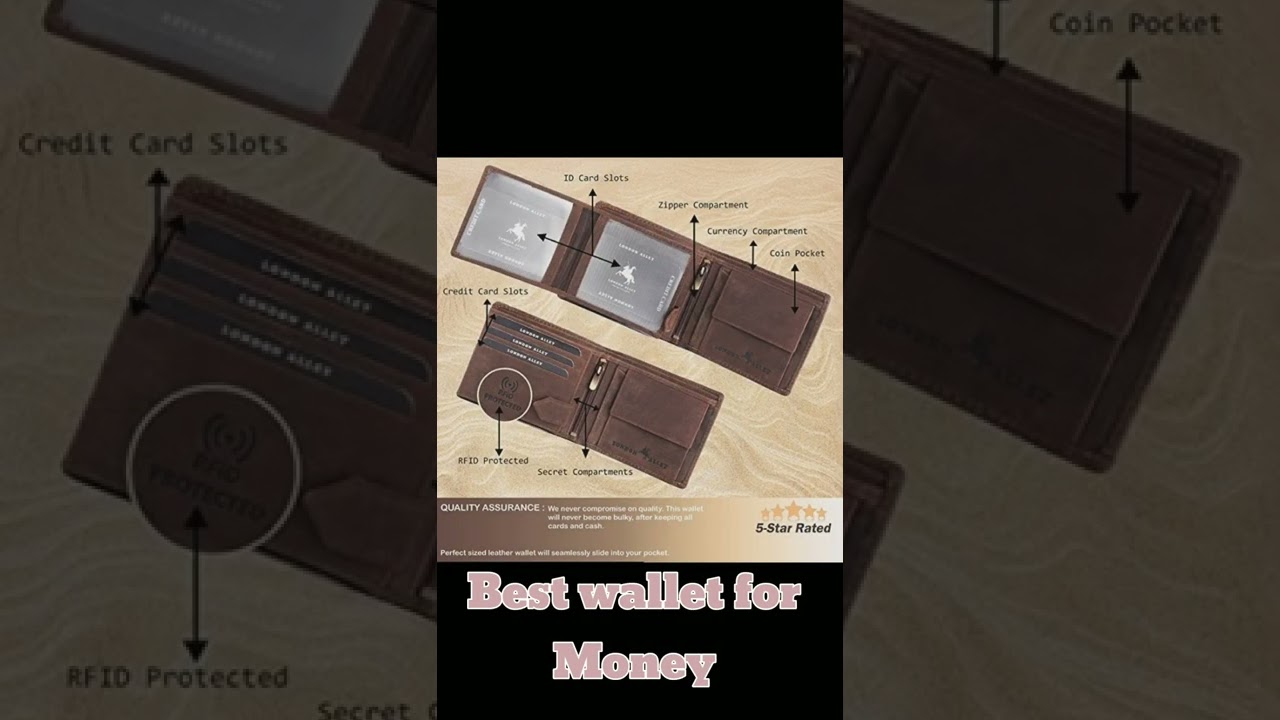 LONDON alley elk Vintage brown RFID bloking men's leather wallet