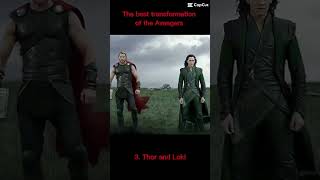 Top 5 Transformation of the Avengers #marvel #transformation #marveledits #marveltransformation