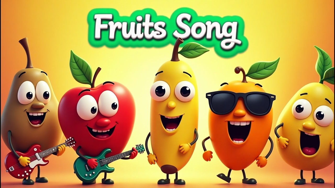 Fun Fruit Song for Kids | Learn Fruit Names with Music @ishazworld # ...