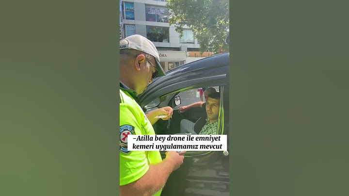DRONE İLE TRAFİK CEZASI KESMEK