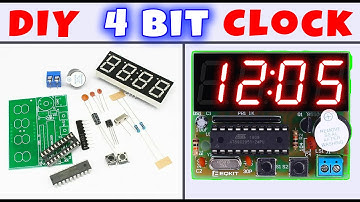 WHDTS 4-Bit Electronic Clock DIY Kits || AT89C2051 YSZ-4 Digital 4 Bits Electronic Clock