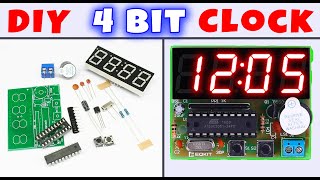 WHDTS 4-Bit Electronic Clock DIY Kits || AT89C2051 YSZ-4 Digital 4 Bits Electronic Clock