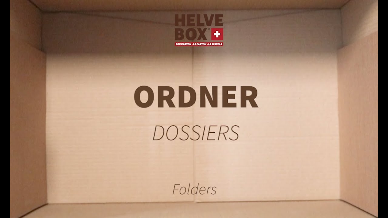 Karton Ordner - Dossiers Folders - Helvebox