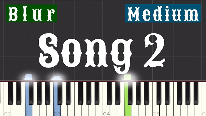 Song 2 Piano version - Piano performance video thumbnail