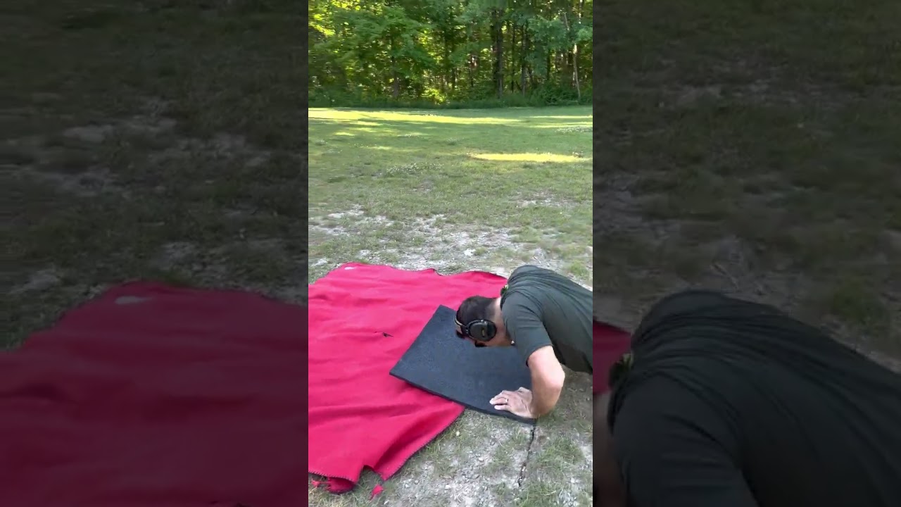 Pistol Stress Shooting Drill - Run/Sprint, Pushups and Shooting from Non-Traditional Prone Positions