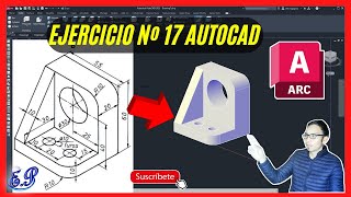 ✅👍👍AutoCAD 3D 2023 ✅👍👍 EJERCICIO 17