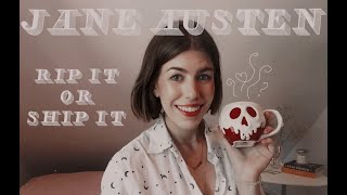 RIP IT OR SHIP IT BOOK TAG | jane austen edition
