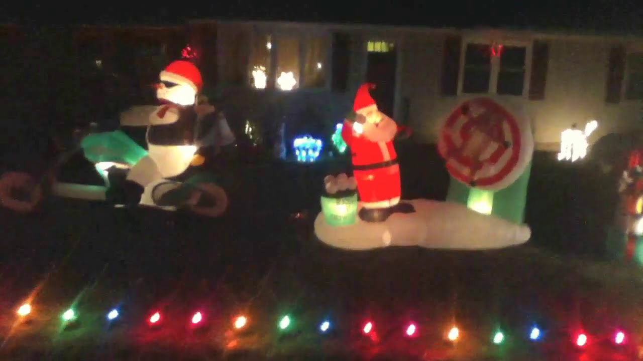 Christmas lights Hudson NH 2014 YouTube