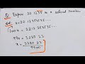 Express 32.12353535 as a Rational Number Represent 32.1235 bar  in the form of p/q I