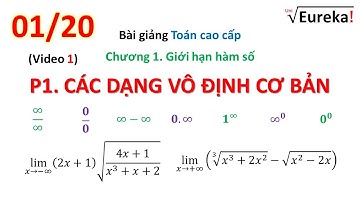 Giải tích 1.1.1 Giới hạn hàm số: Các dạng vô định cơ bản - Các kỹ thuật tính giới hạn