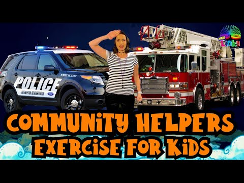 ⁣Community Helpers Exercise for Kids |  When I Grow Up | Indoor Workout for Children