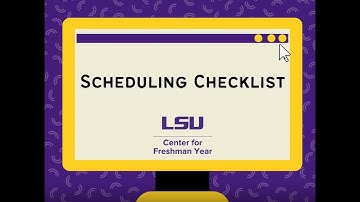 Schedule Checklist