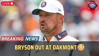 Bryson DeChambeau Misses Cut at 2025 U.S. Open | Oakmont Drama Unfolds । USA TODAY NEWS