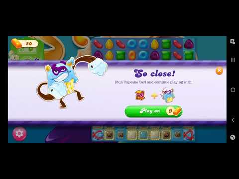 So Close Cupcake on Candy Crush jelly saga on frosting