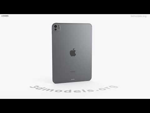 Apple iPad Pro M4 2024 11インチ Space Gray 3Dモデル - ダウンロード