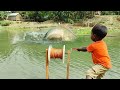 Best hook fishing 2022little boy hunting fish by fish hook from beautiful naturepart38
