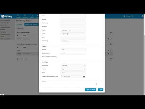 Opprett eller deaktiver en bruker i eSmiley systemet