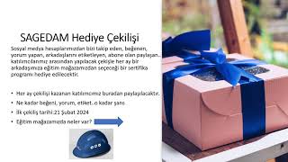 Sagedam Sertifika Programları Hediye Çekilişi