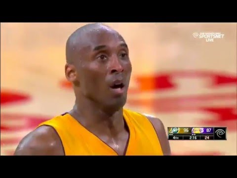 Kobe Bryant Amazing last 3 minutes in his FINAL GAME vs Jazz (04/13/16)