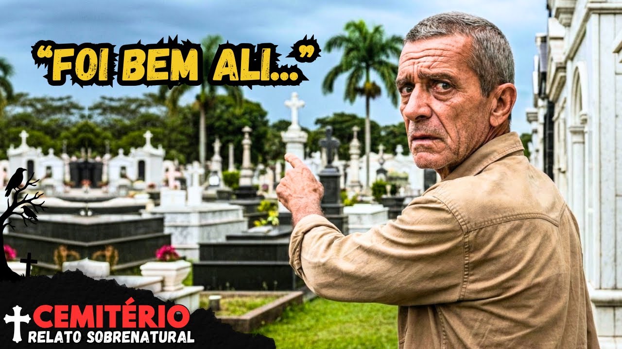 O COVEIRO PENSOU QUE FOSSE UMA MÃE REZANDO... MAS AQUILO NO CEMITÉRIO NÃO ERA HUMANO