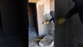 Professional Wall Plastering Done at Incredible Speed!#WallPlastering #Construction #Builder
