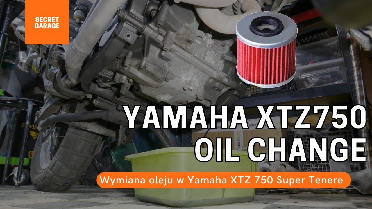 Yamaha XTZ 750 Super Tenere - Oil change [Eng Subs] 